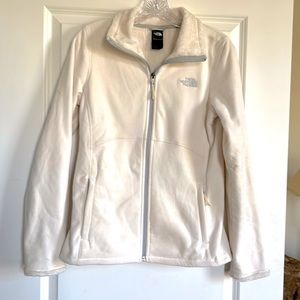North Face ivory fleece jacket size S. Extra thick/warm & good condition.
